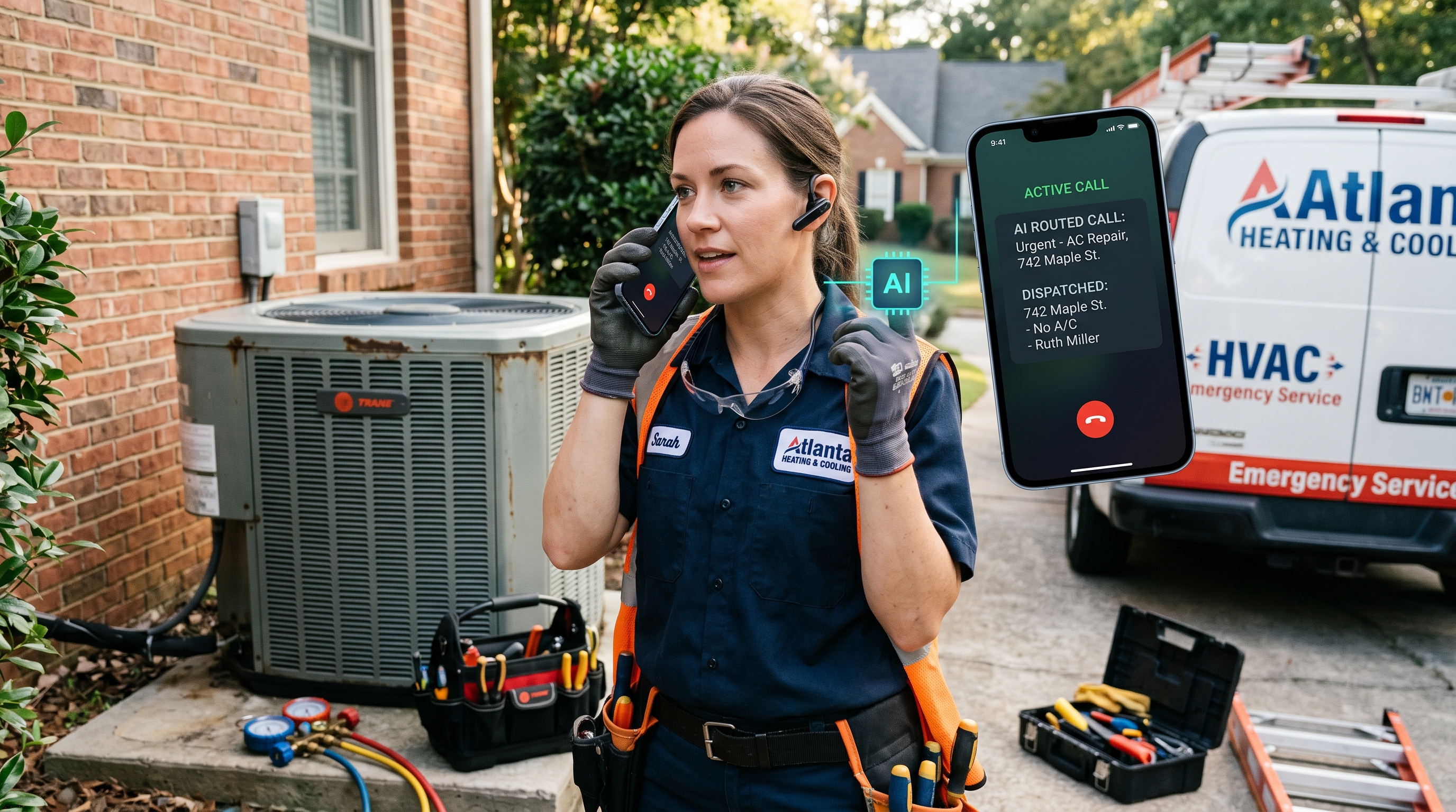 AI call routing and dispatch for HVAC and plumbing businesses